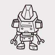 robot doodle N398