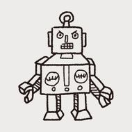 robot doodle N414