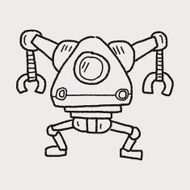robot doodle N418