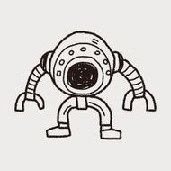 robot doodle N424