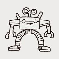 robot doodle N439