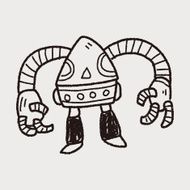 robot doodle N447