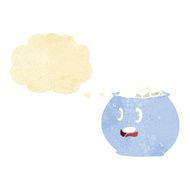 cartoon bowl of sugar with thought bubble