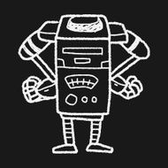 robot doodle N478