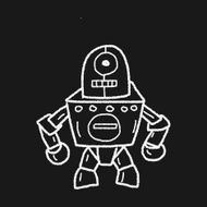 robot doodle N489