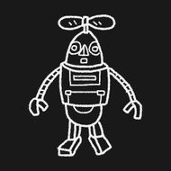 robot doodle N491