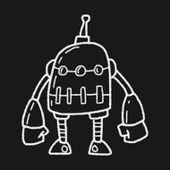 robot doodle N523