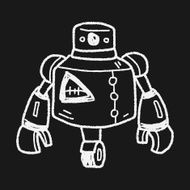 robot doodle N529