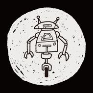robot doodle N574