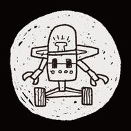 robot doodle N589