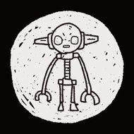 robot doodle N598