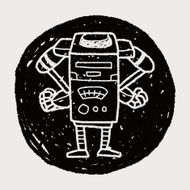 robot doodle N642