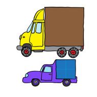 cars doodle vector