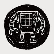 robot doodle N658