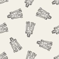 robot doodle seamless pattern background N88
