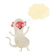 cartoon monkey with thought bubble N3