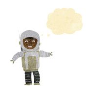 cartoon astronaut with thought bubble N12