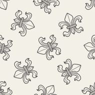 royal crest doodle seamless pattern background N2