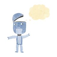 cartoon robot with thought bubble N12