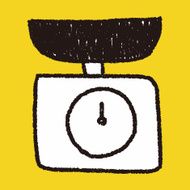 scale weight doodle drawing N8