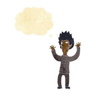 cartoon vampire with thought bubble N22