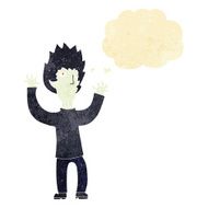 cartoon vampire with thought bubble N24