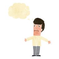 cartoon annoyed boss with thought bubble N2