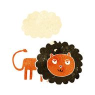 cartoon lion with thought bubble N2