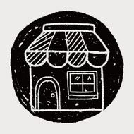 shop store doodle drawing N16