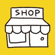 shop store doodle drawing N18