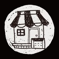 shop store doodle drawing N23