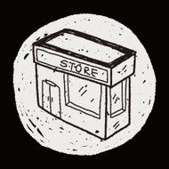 shop store doodle drawing N24