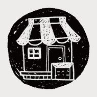 shop store doodle drawing N25