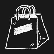 shopping bag doodle drawing N16