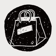 shopping bag doodle drawing N20