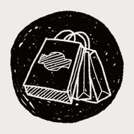 shopping bag doodle drawing N21