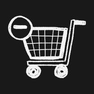 shopping cart doodle drawing N17