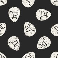 shopping cart doodle drawing seamless pattern background N6