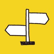 Signpost doodle drawing N4