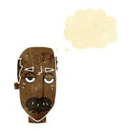 cartoon bored old man with thought bubble N3
