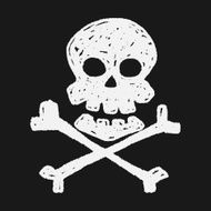 skull Doodle N59