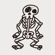 skull Doodle N69