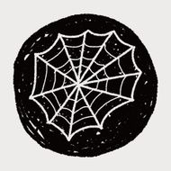 spider web doodle N3