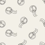 stamp doodle seamless pattern background N2