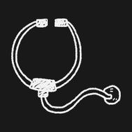 Stethoscope doodle drawing N6