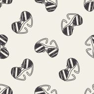 sunglasses doodle seamless pattern background N2