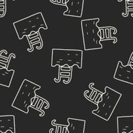 swim pool doodle seamless pattern background