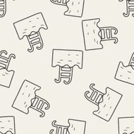 swim pool doodle seamless pattern background N2