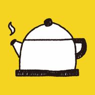 tea pot doodle drawing N14