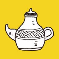 tea pot doodle drawing N18